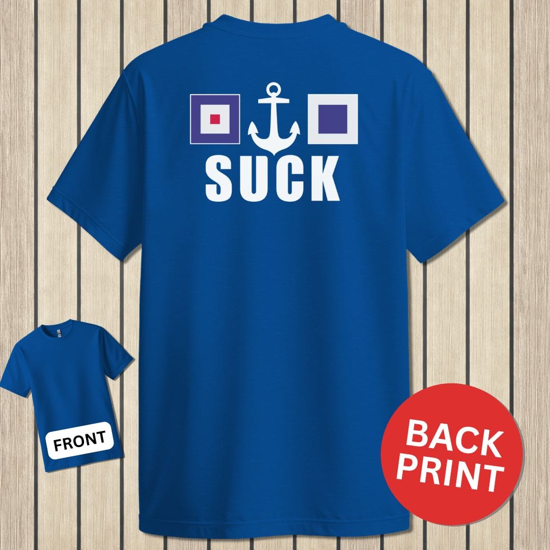 NavyHumor Classic Tee Royal Blue / S W(anchor)S Suck