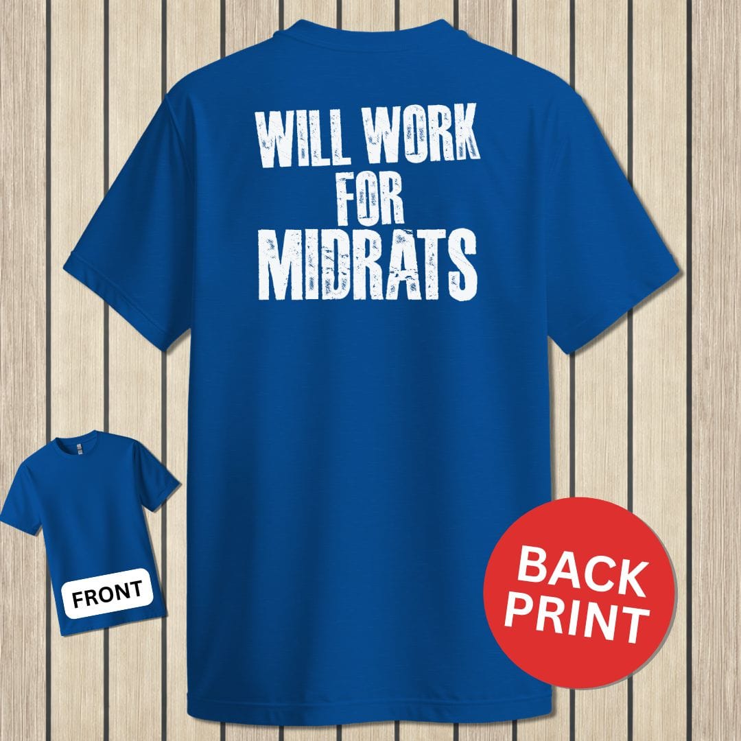 NavyHumor Classic Tee Royal Blue / S Will Work For Midrats
