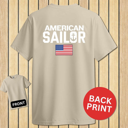 NavyHumor Classic Tee Sand / S American Sailor