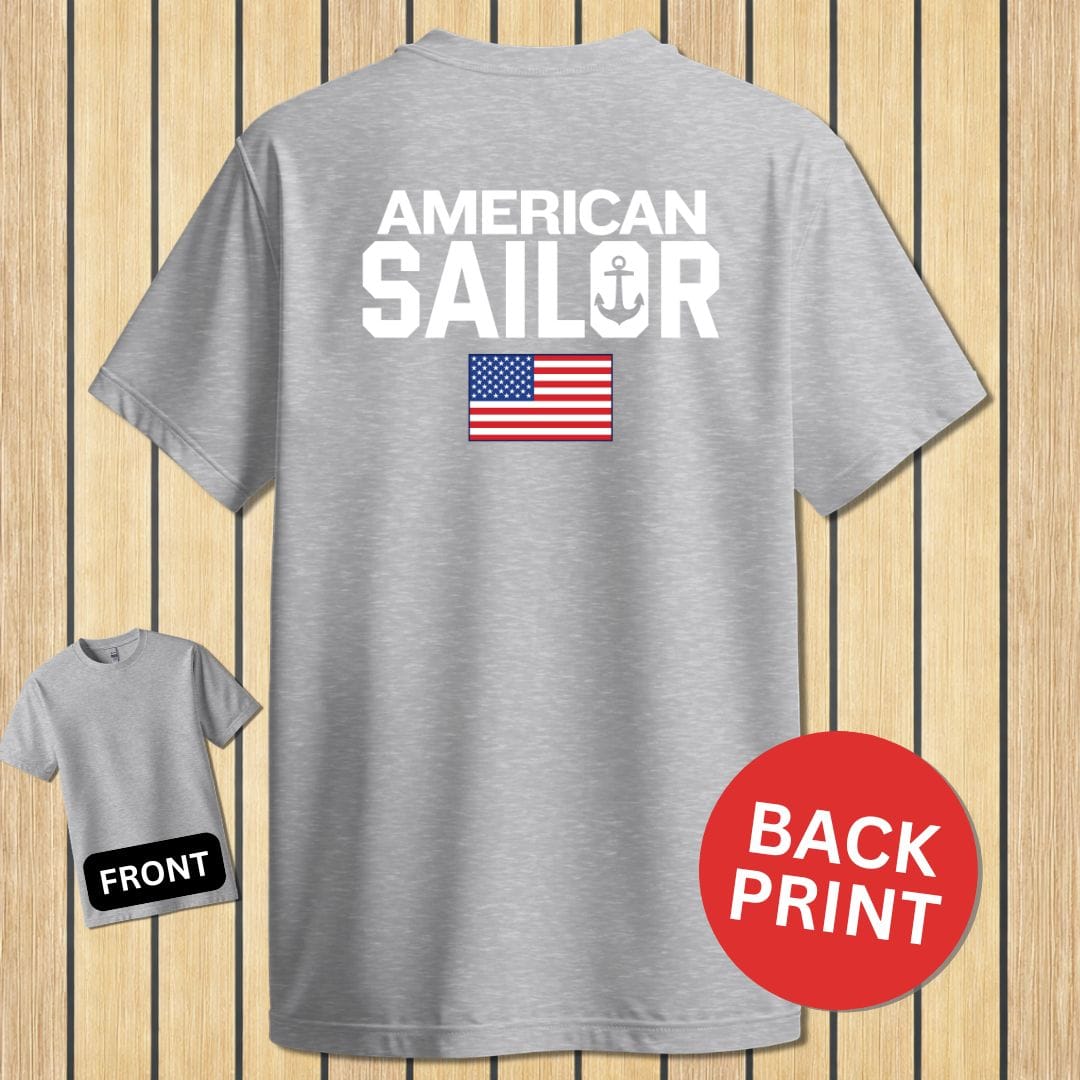 NavyHumor Classic Tee Sport Grey / S American Sailor
