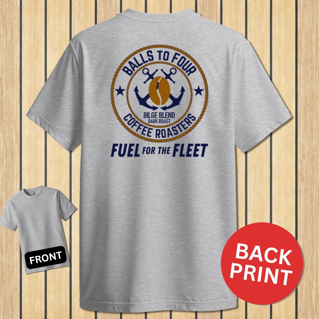 NavyHumor Classic Tee Sport Grey / S Balls To Four Coffee Roasters