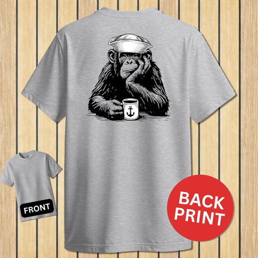 NavyHumor Classic Tee Sport Grey / S Coffee Monkey