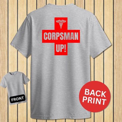 NavyHumor Classic Tee Sport Grey / S Corpsman Up!