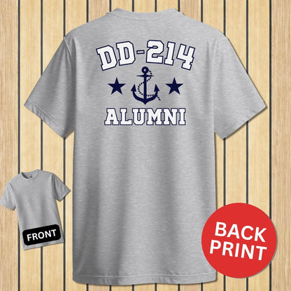 NavyHumor Classic Tee Sport Grey / S DD-214 Alumni