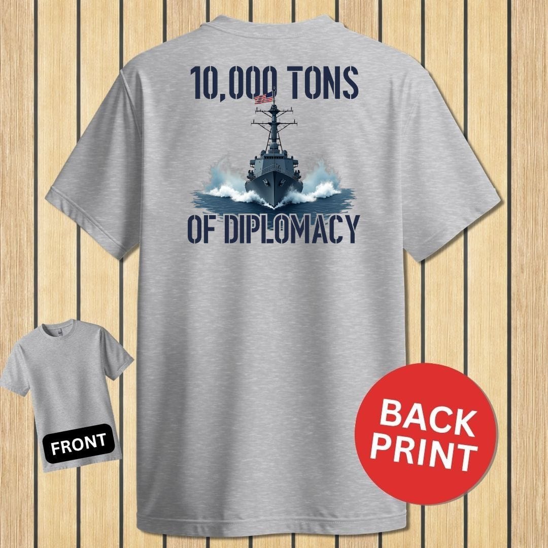 NavyHumor Classic Tee Sport Grey / S Destroyer Diplomacy