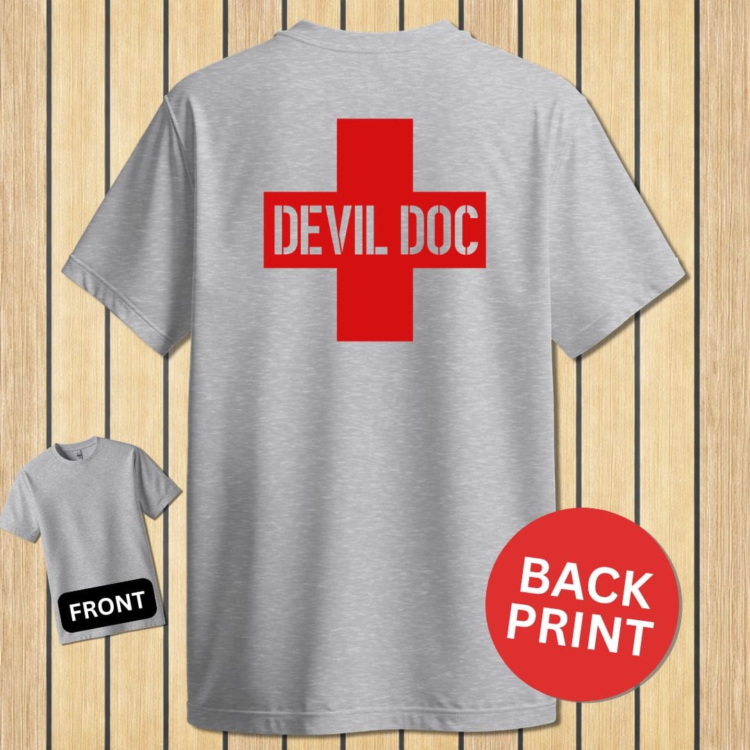 NavyHumor Classic Tee Sport Grey / S Devil Doc Cross