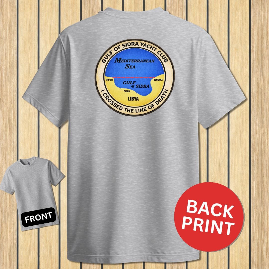 NavyHumor Classic Tee Sport Grey / S Gulf of Sidra Yacht Club - Line of Death
