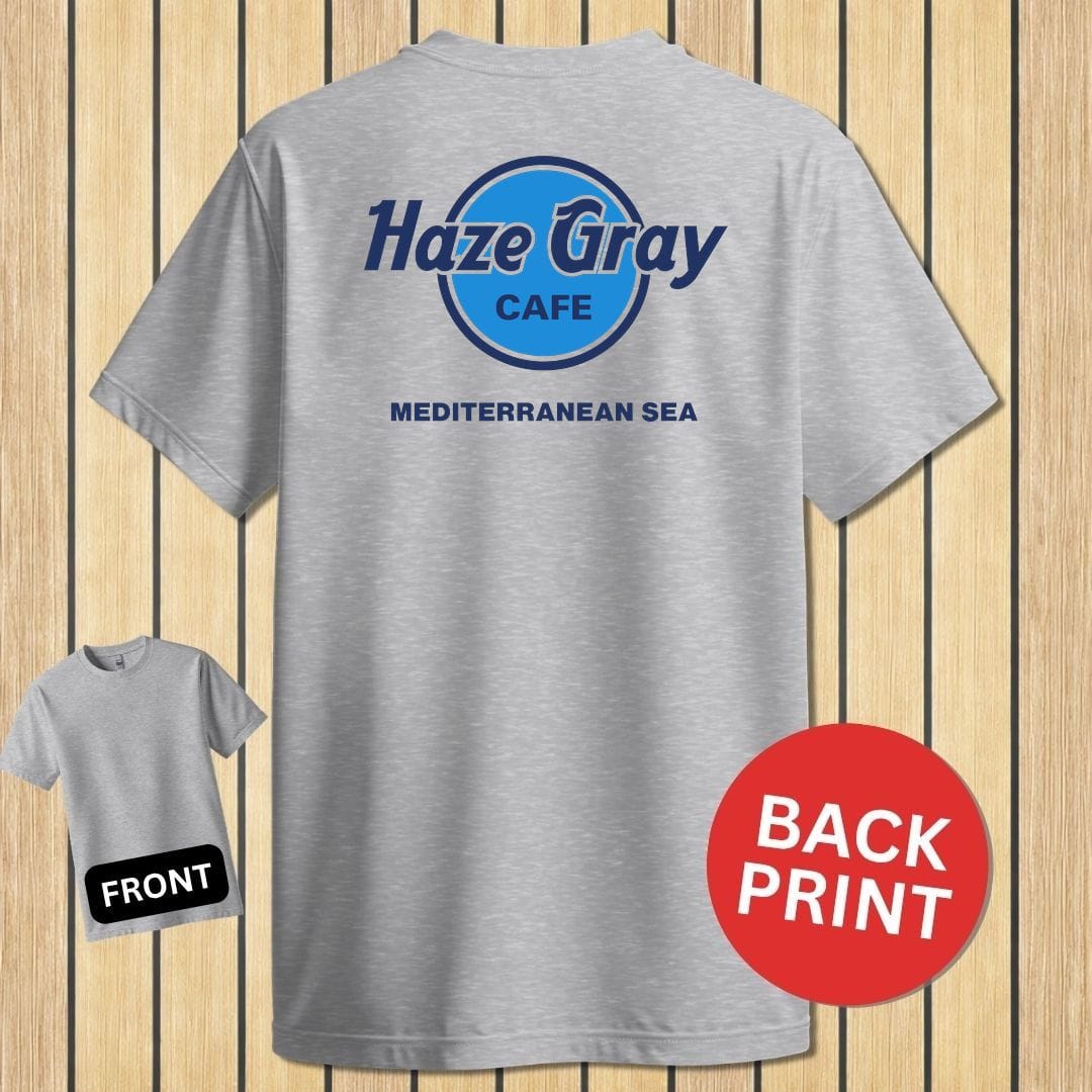 NavyHumor Classic Tee Sport Grey / S Haze Gray Cafe - Mediterranean Sea