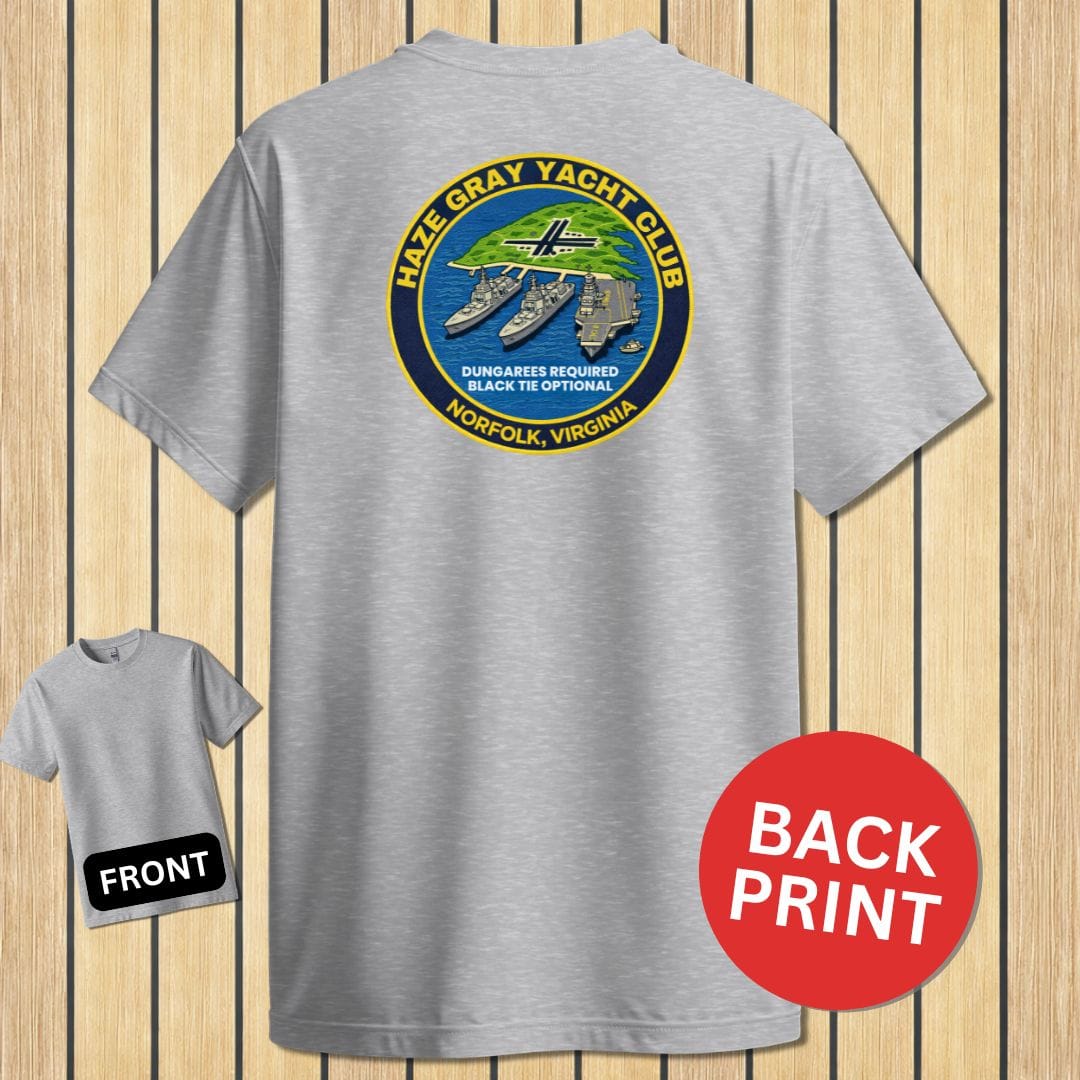 NavyHumor Classic Tee Sport Grey / S Haze Gray Yacht Club - Norfolk