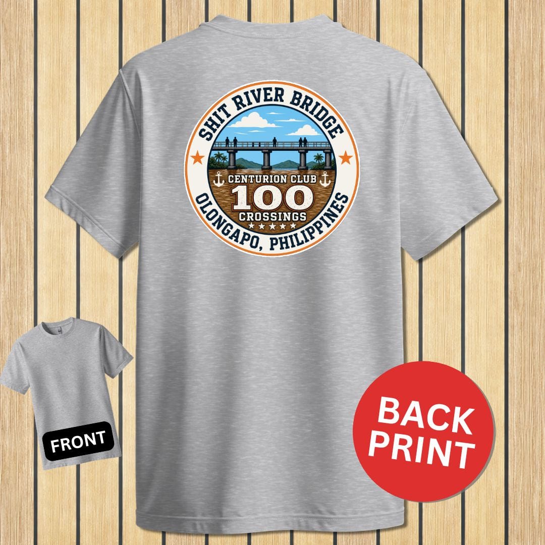 NavyHumor Classic Tee Sport Grey / S Shit River Bridge Centurion Club
