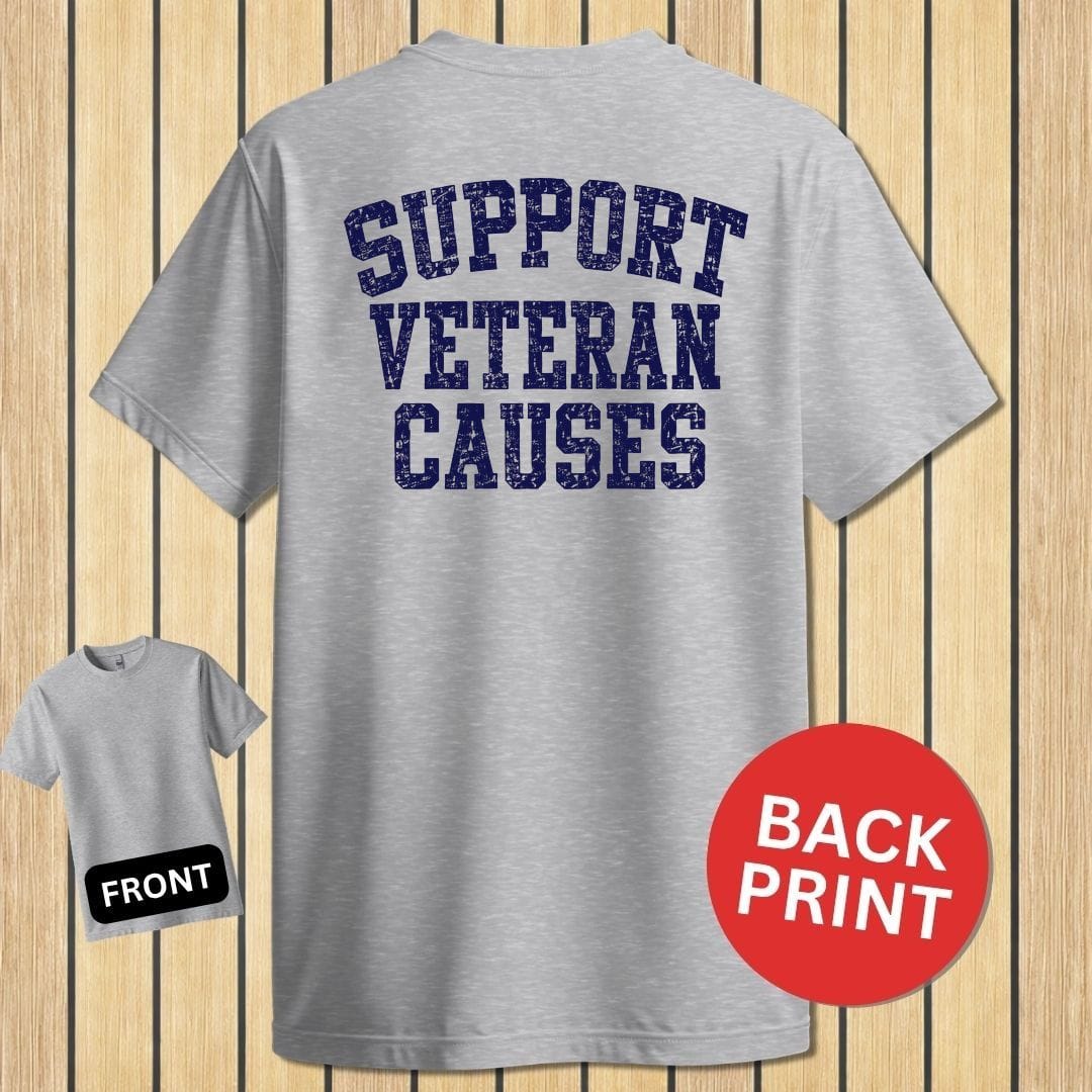 NavyHumor Classic Tee Sport Grey / S Support Veteran Causes