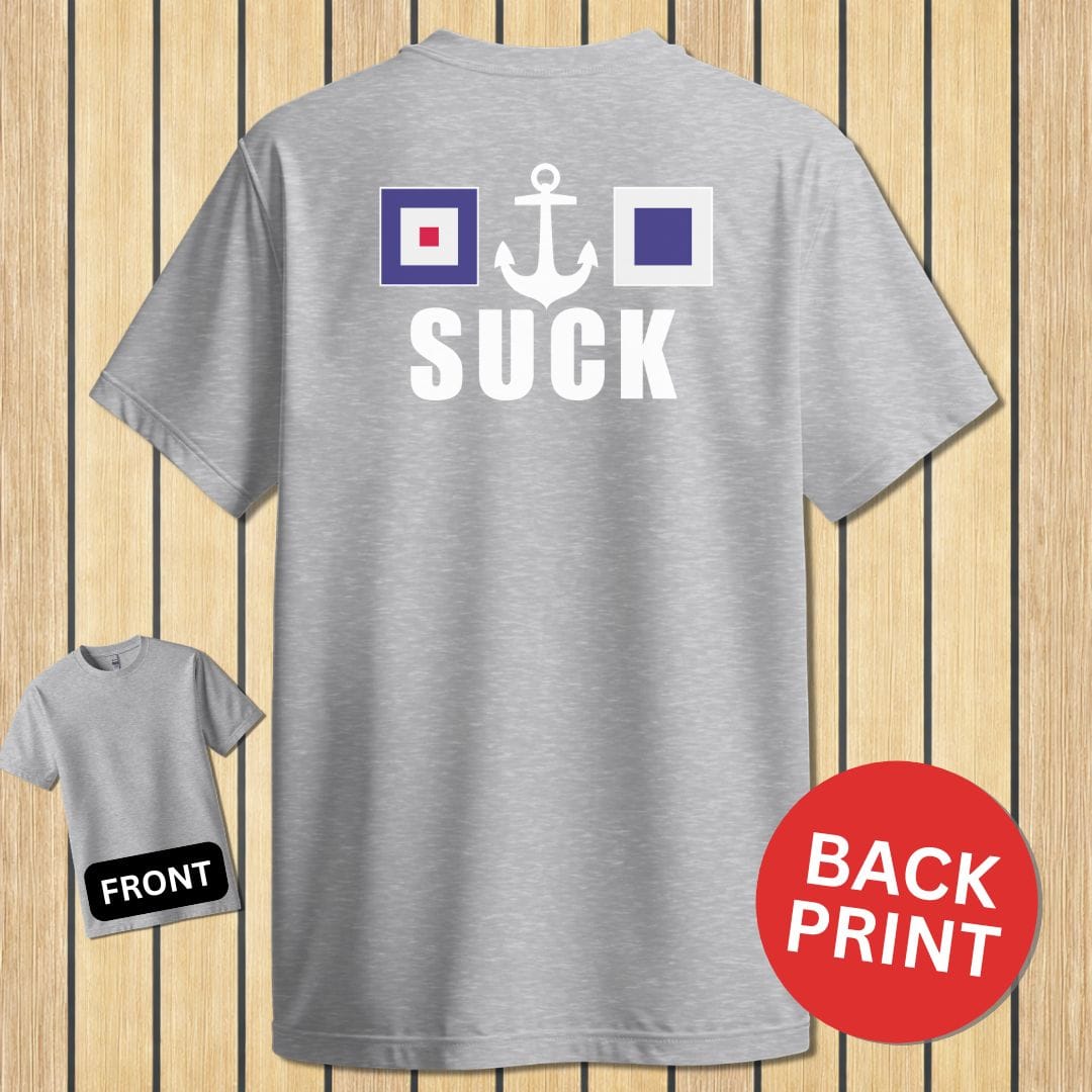 NavyHumor Classic Tee Sport Grey / S W(anchor)S Suck