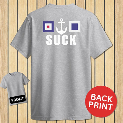 NavyHumor Classic Tee Sport Grey / S W(anchor)S Suck