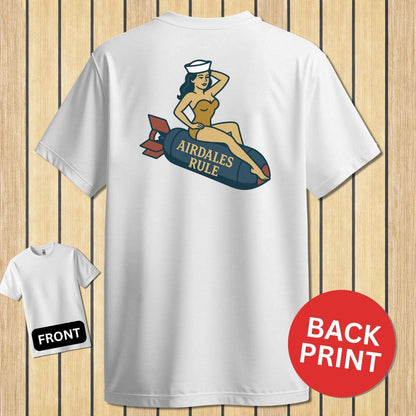 NavyHumor Classic Tee White / S Airdales Rule Tattoo