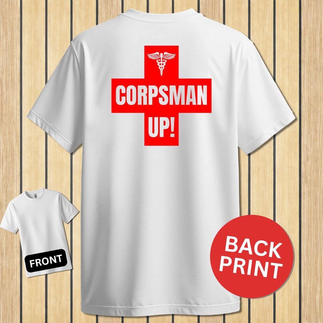 NavyHumor Classic Tee White / S Corpsman Up!