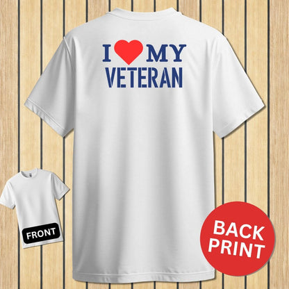 NavyHumor Classic Tee White / S I Love My Veteran