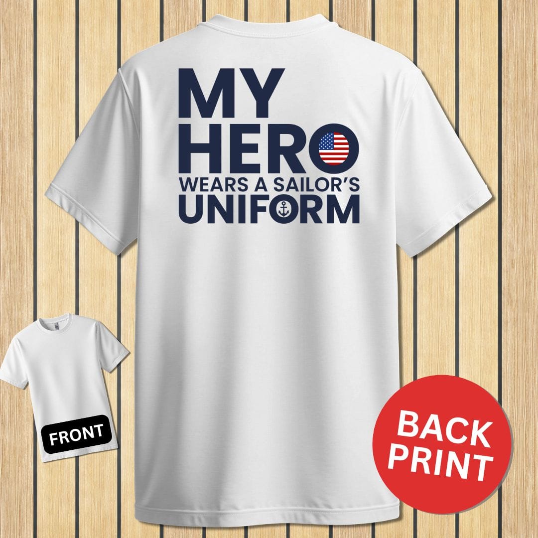 NavyHumor Classic Tee White / S My Hero
