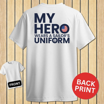 NavyHumor Classic Tee White / S My Hero