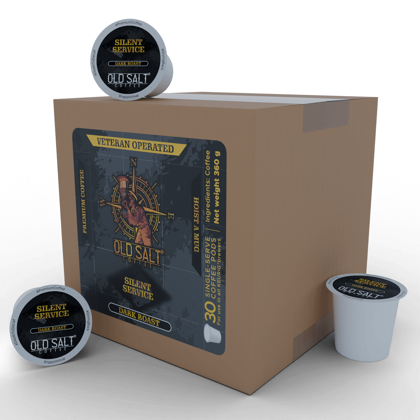NavyHumor COFFEE 30-count Silent Service - Single Serve