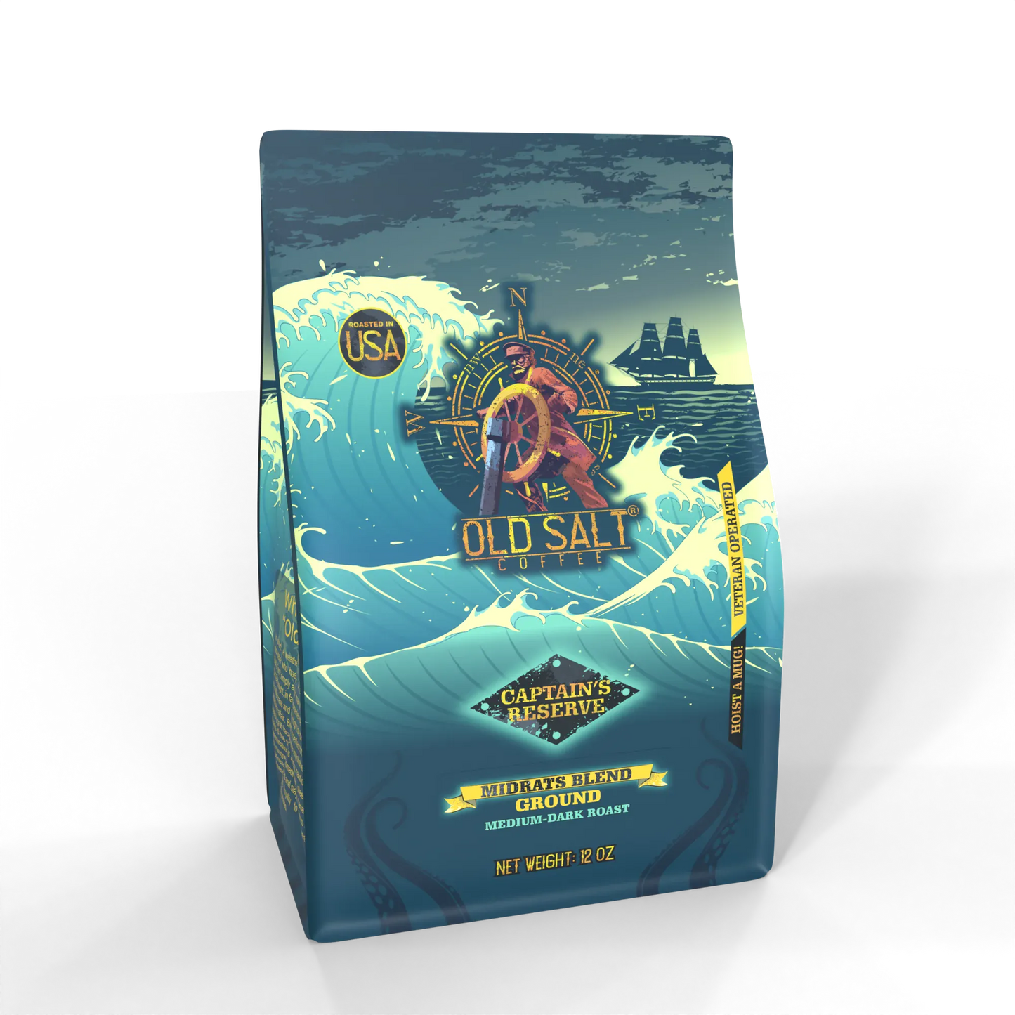 NavyHumor COFFEE Ground / 12 oz Captain's Reserve: Midrats Blend