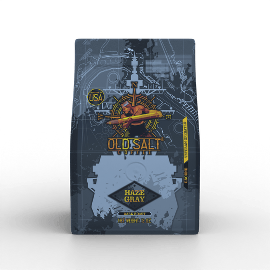 NavyHumor COFFEE Ground / 12 oz Haze Gray