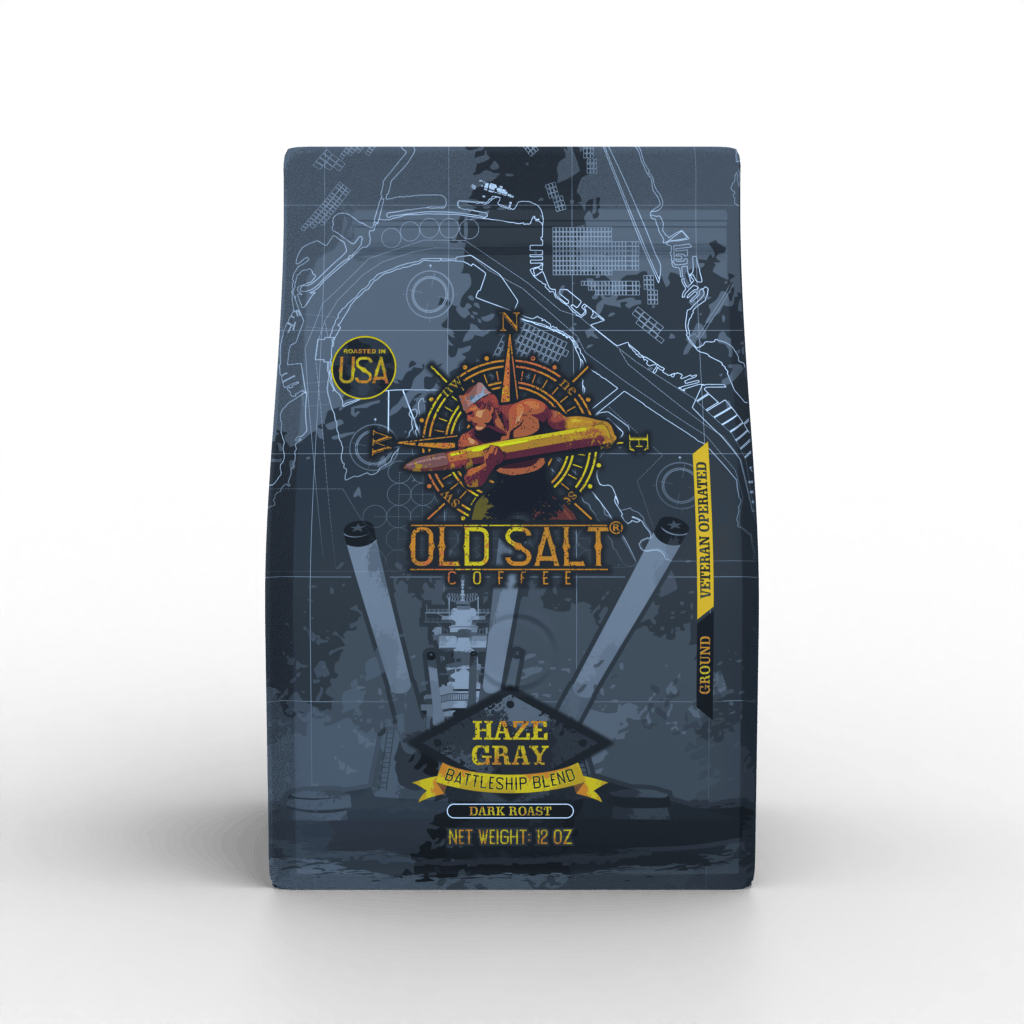 NavyHumor COFFEE Ground / 12 oz Haze Gray Battleship Blend