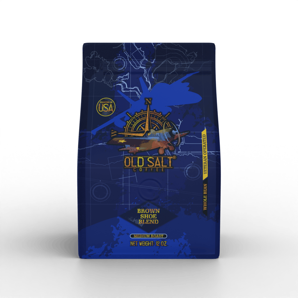 NavyHumor COFFEE Whole Bean / 12 oz Brown Shoe Blend