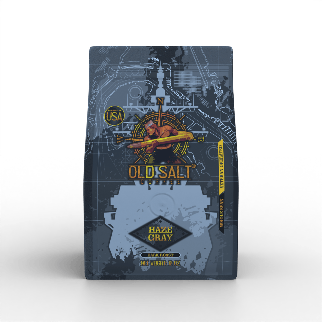 NavyHumor COFFEE Whole Bean / 12 oz Haze Gray