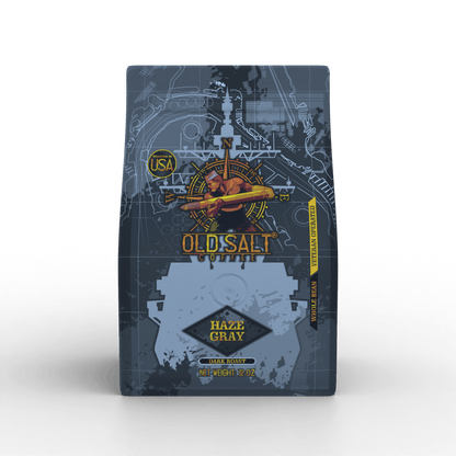 NavyHumor COFFEE Whole Bean / 12 oz Haze Gray