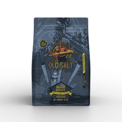 NavyHumor COFFEE Whole Bean / 12 oz Haze Gray Battleship Blend