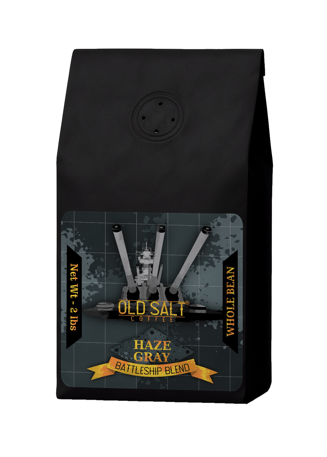 NavyHumor COFFEE Whole Bean / 2 lb Haze Gray Battleship Blend