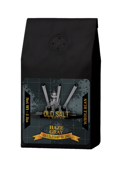 NavyHumor COFFEE Whole Bean / 2 lb Haze Gray Battleship Blend