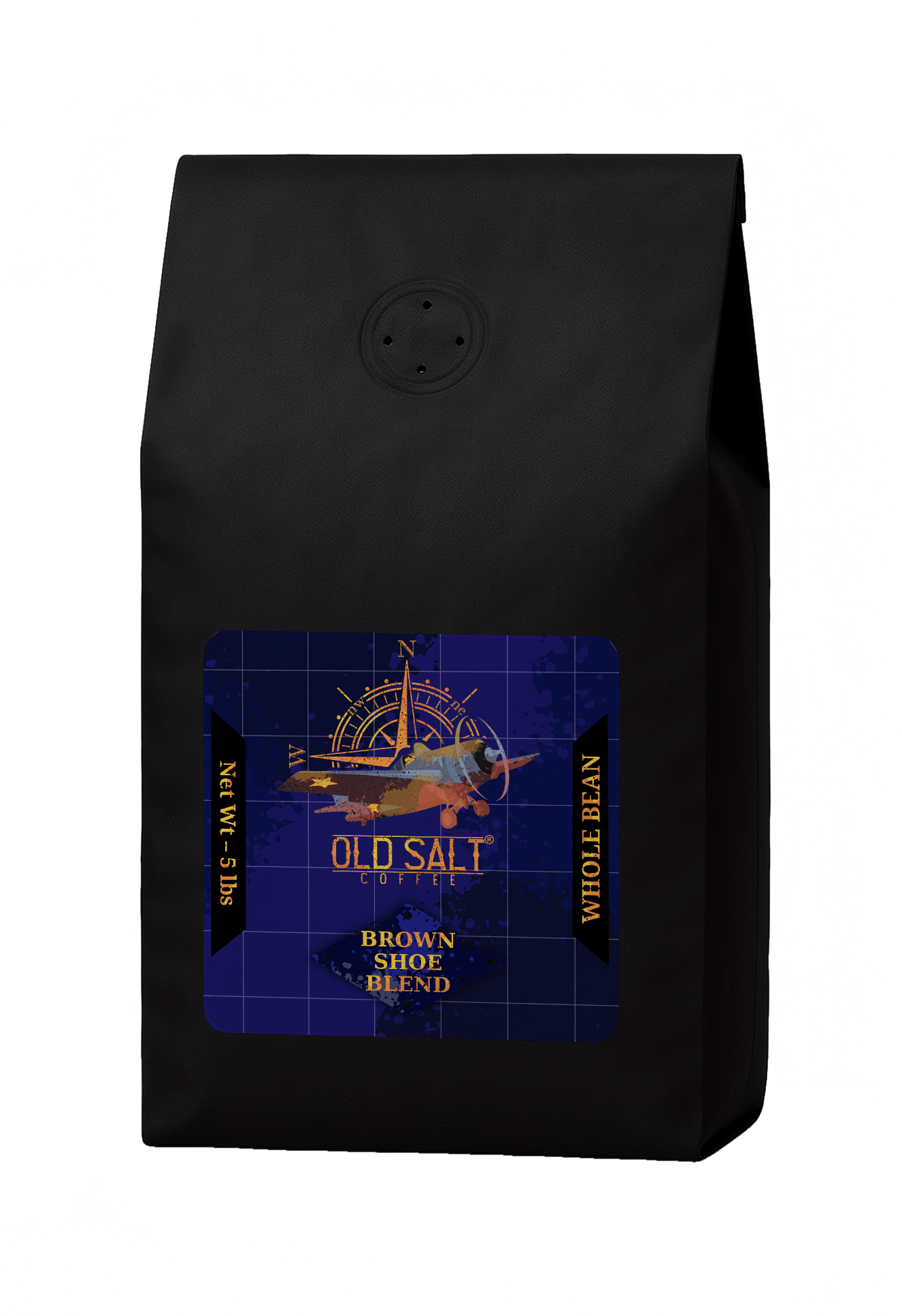 NavyHumor COFFEE Whole Bean / 5 lb Brown Shoe Blend