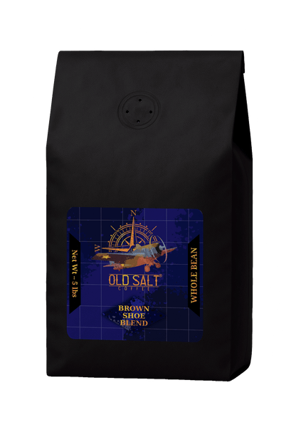 NavyHumor COFFEE Whole Bean / 5 lb Brown Shoe Blend