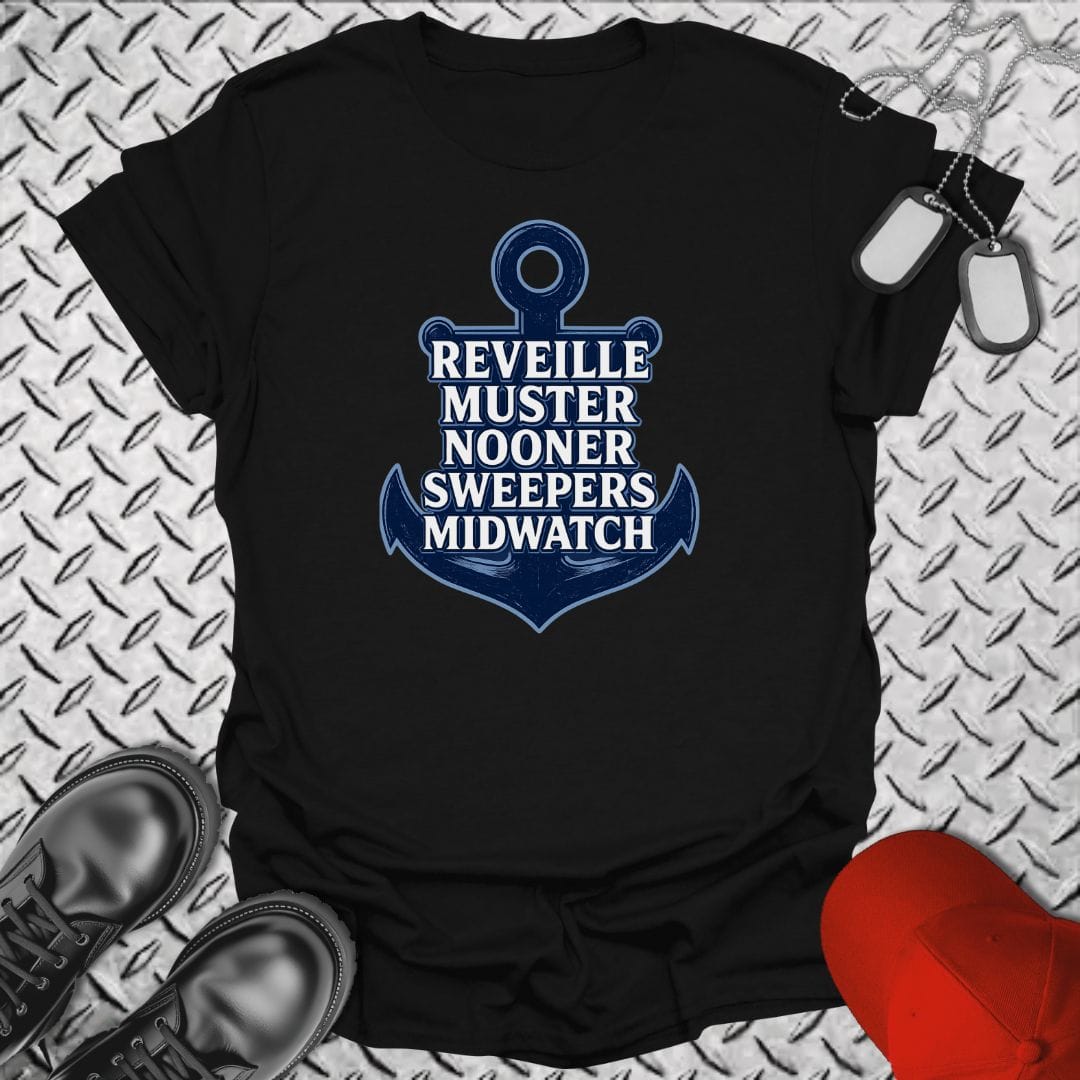 NavyHumor Everyday Tee Black / S A Sailor's Day