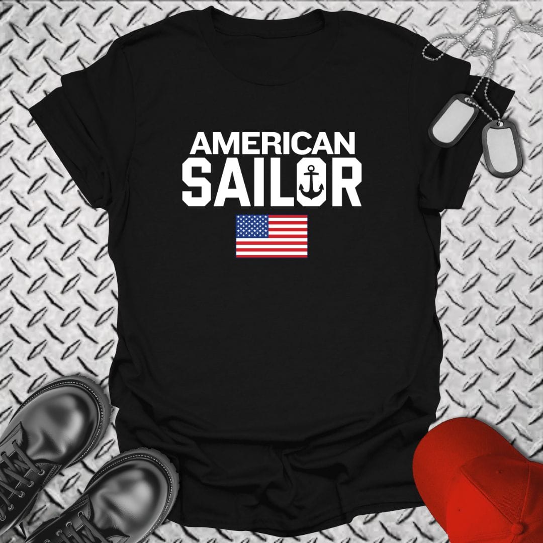 NavyHumor Everyday Tee Black / S American Sailor