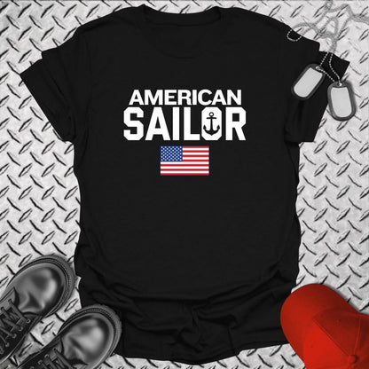 NavyHumor Everyday Tee Black / S American Sailor