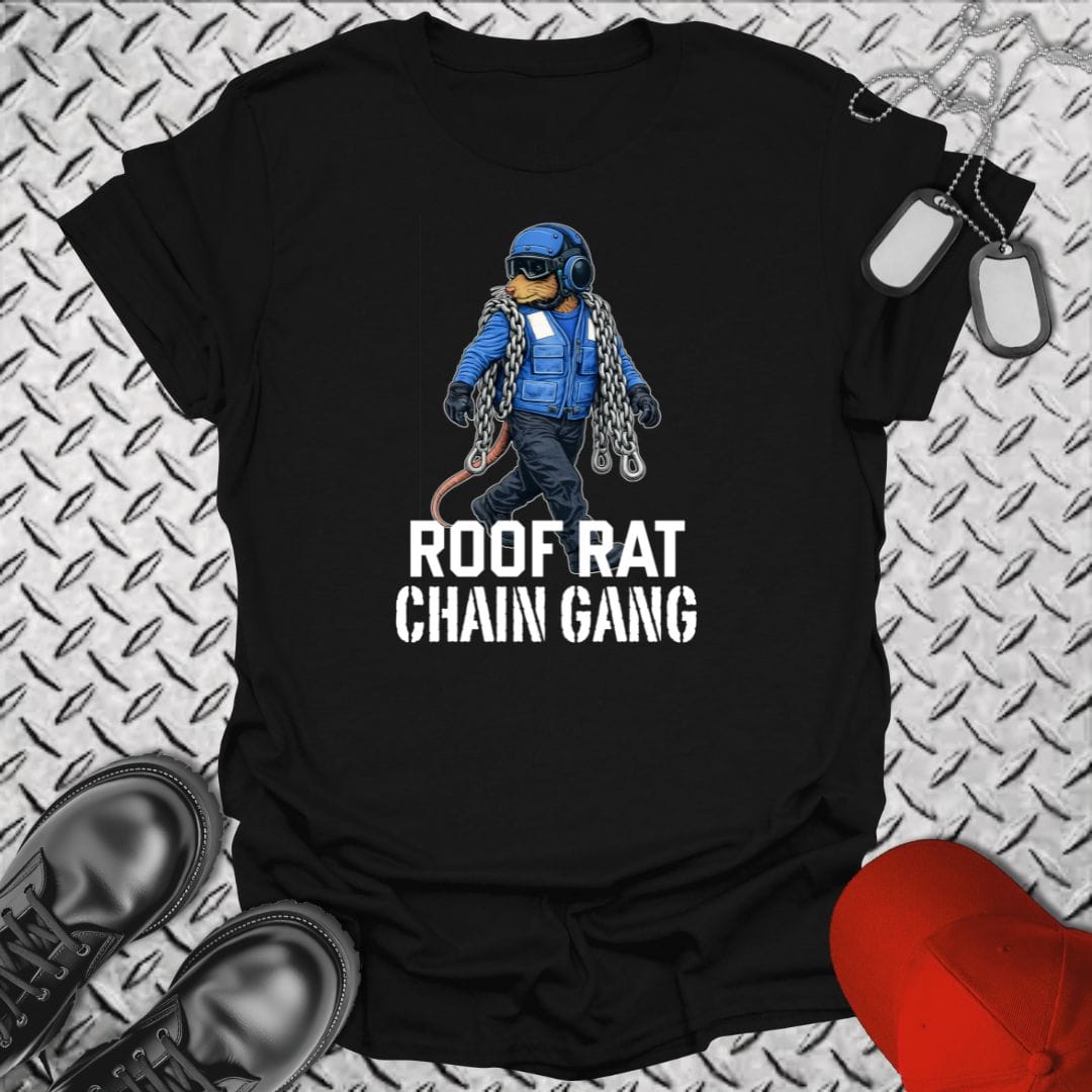 NavyHumor Everyday Tee Black / S Blue Roof Rat - Chain Gang