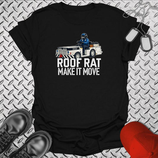 NavyHumor Everyday Tee Black / S Blue Roof Rat - Make It Move