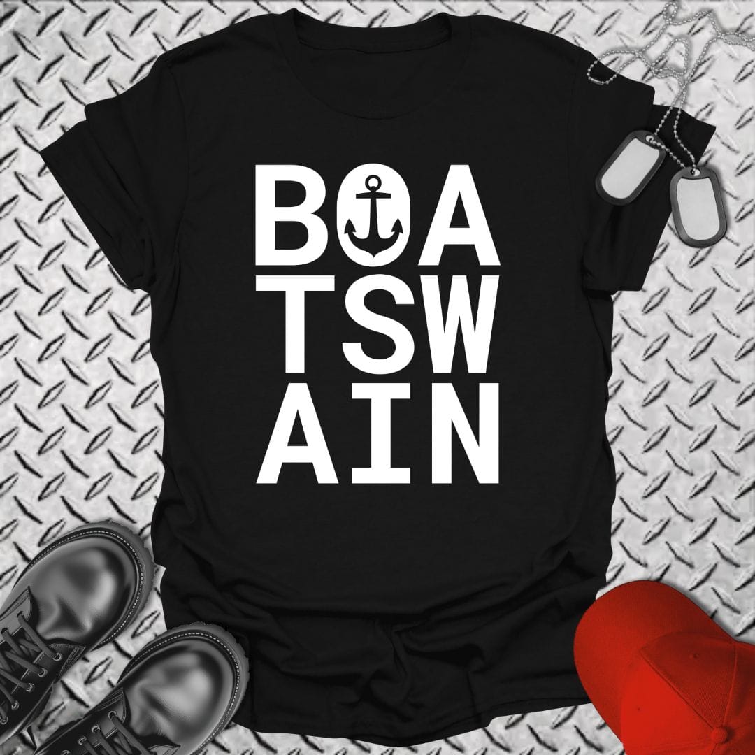 NavyHumor Everyday Tee Black / S Bold Boatswain