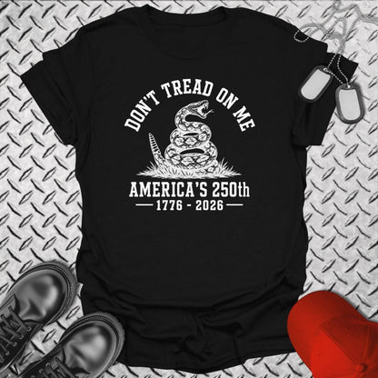 NavyHumor Everyday Tee Black / S Don't Tread On Me 250th