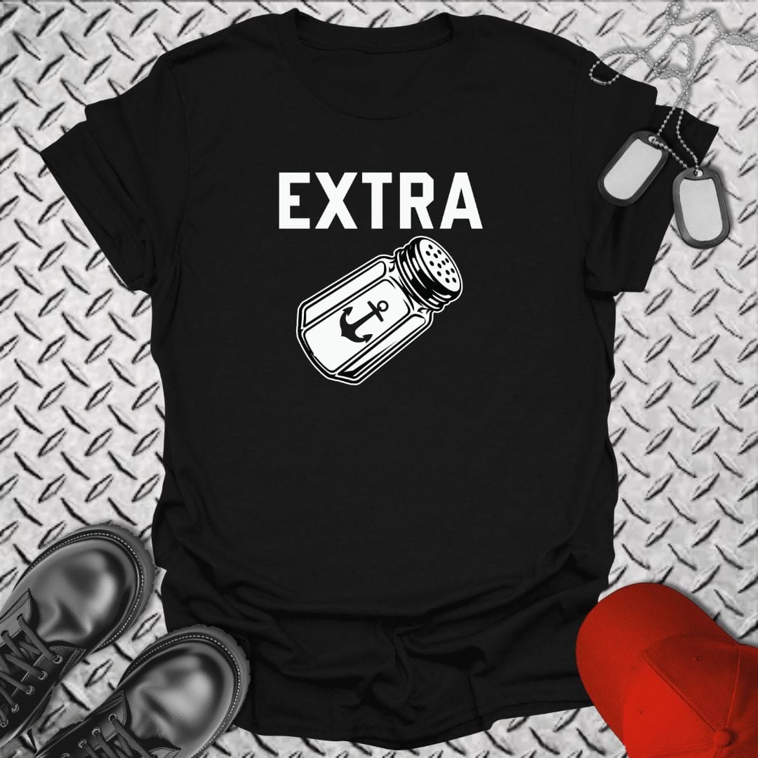NavyHumor Everyday Tee Black / S Extra Salty Shaker