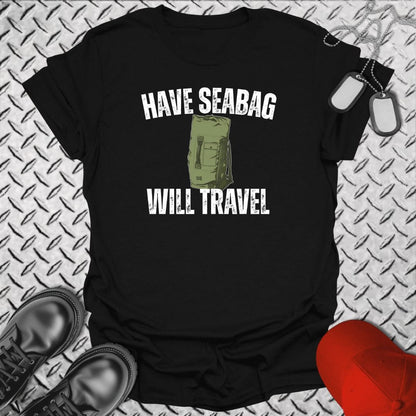 NavyHumor Everyday Tee Black / S Have Seabag, Will Travel