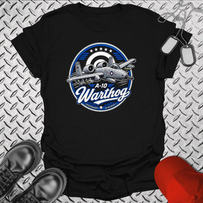 NavyHumor Everyday Tee Black / S Legendary Aircraft - A-10 Warthog