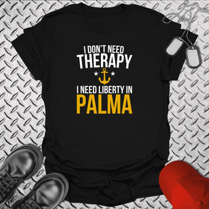 NavyHumor Everyday Tee Black / S Liberty In Palma