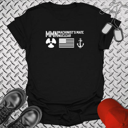 NavyHumor Everyday Tee Black / S MMN - Flag & Anchor