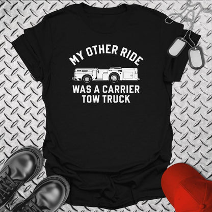NavyHumor Everyday Tee Black / S My Other Ride Was A Carrier Tow Truck