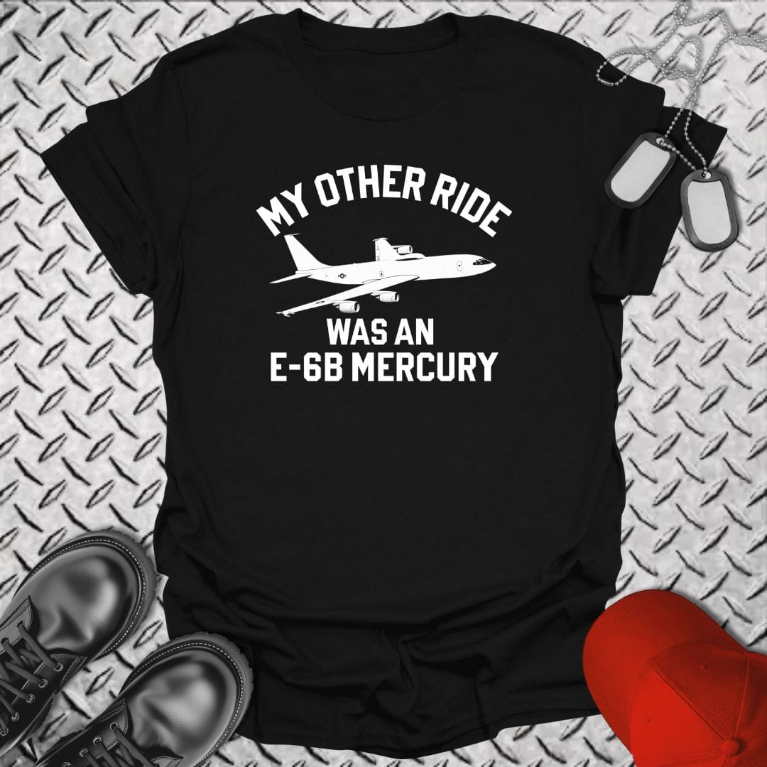NavyHumor Everyday Tee Black / S My Other Ride Was An E-6B Mercury