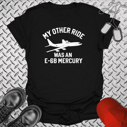 NavyHumor Everyday Tee Black / S My Other Ride Was An E-6B Mercury
