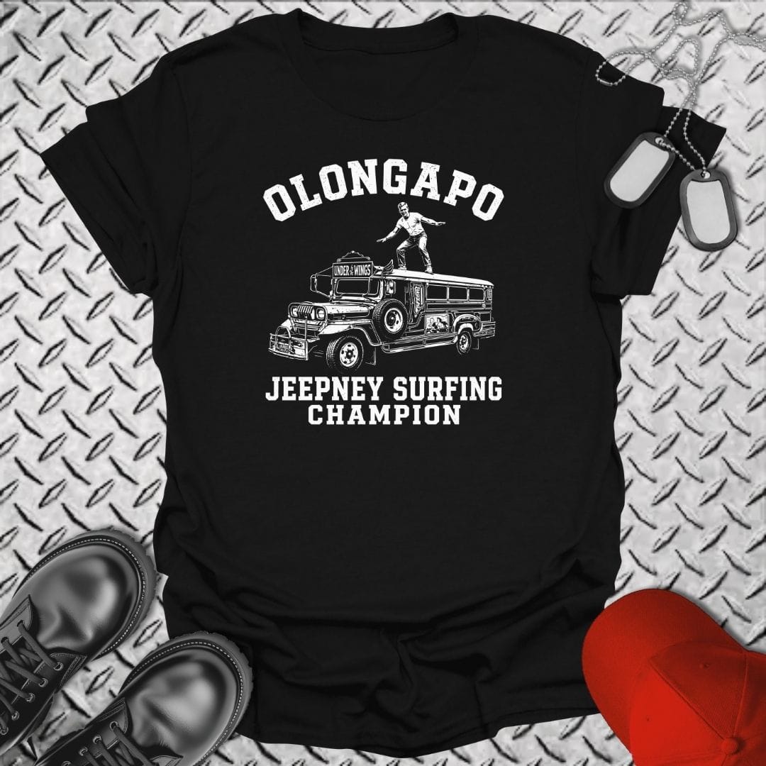 NavyHumor Everyday Tee Black / S Olongapo Jeepney Surfing Champion